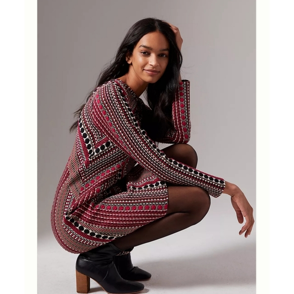 ANTHROPOLOGIE × Kiera Jacquard Tunic Dress Sz XS - Picture 8 of 8